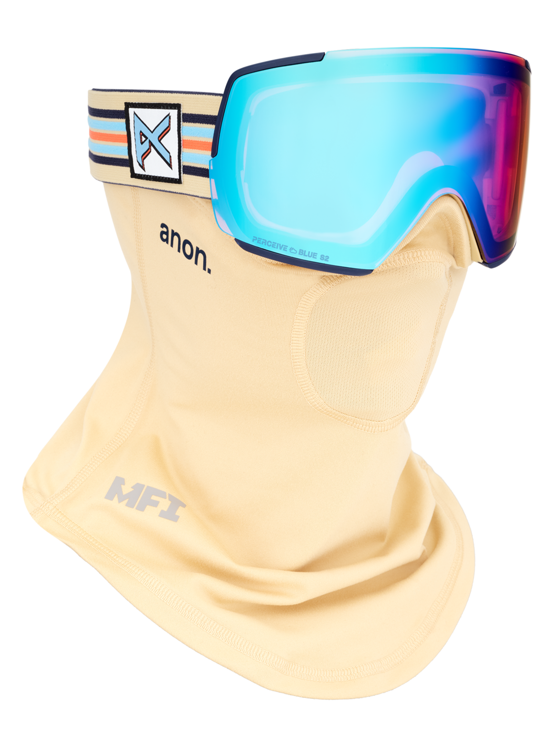 M5 Goggles + Bonus Lens + MFI® Face Mask - Vintage / Perceive Variable Blue