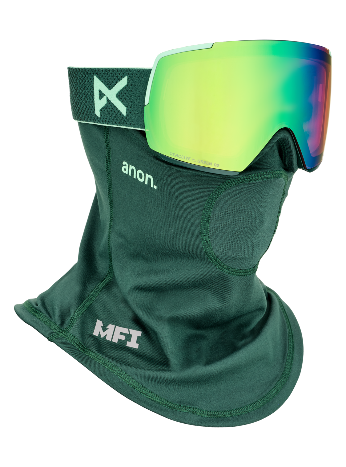 M5 Goggles + Bonus Lens + MFI® Face Mask - Brunswick Green / Perceive Variable Green