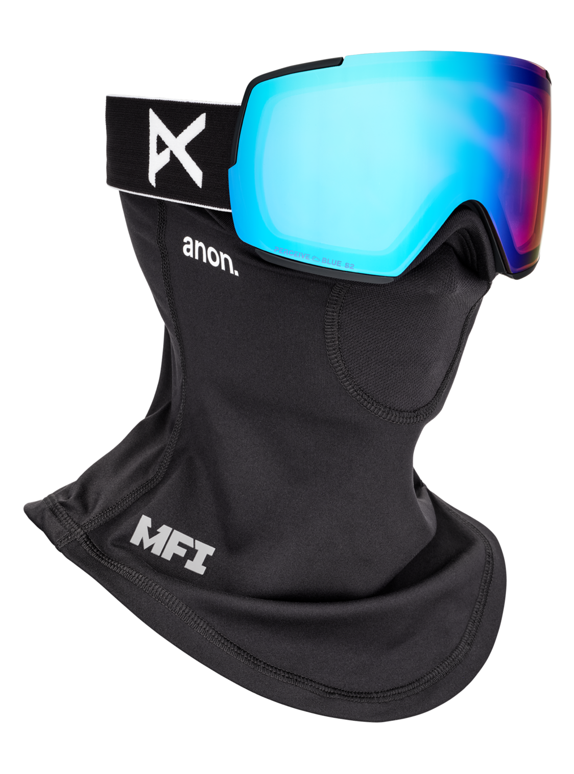 M5 Goggles + Bonus Lens + MFI® Face Mask - Black/Perceive Variable Blue
