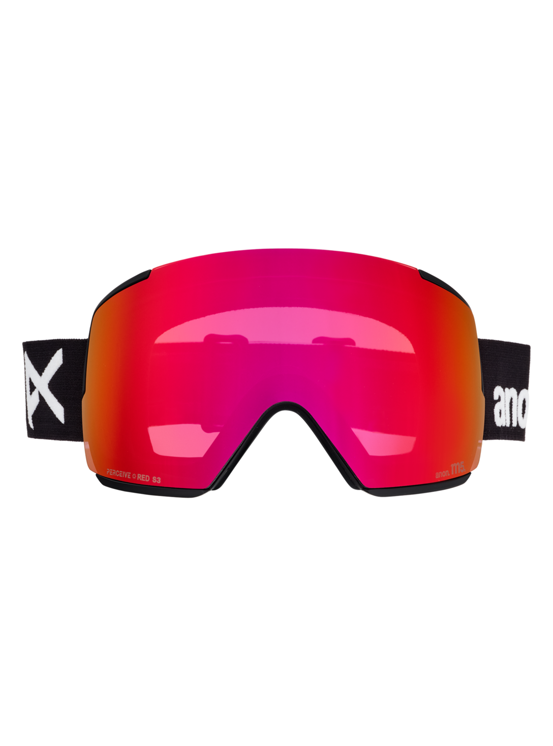 M5 Goggles + Bonus Lens + MFI® Face Mask - Black/Perceive Sunny Red