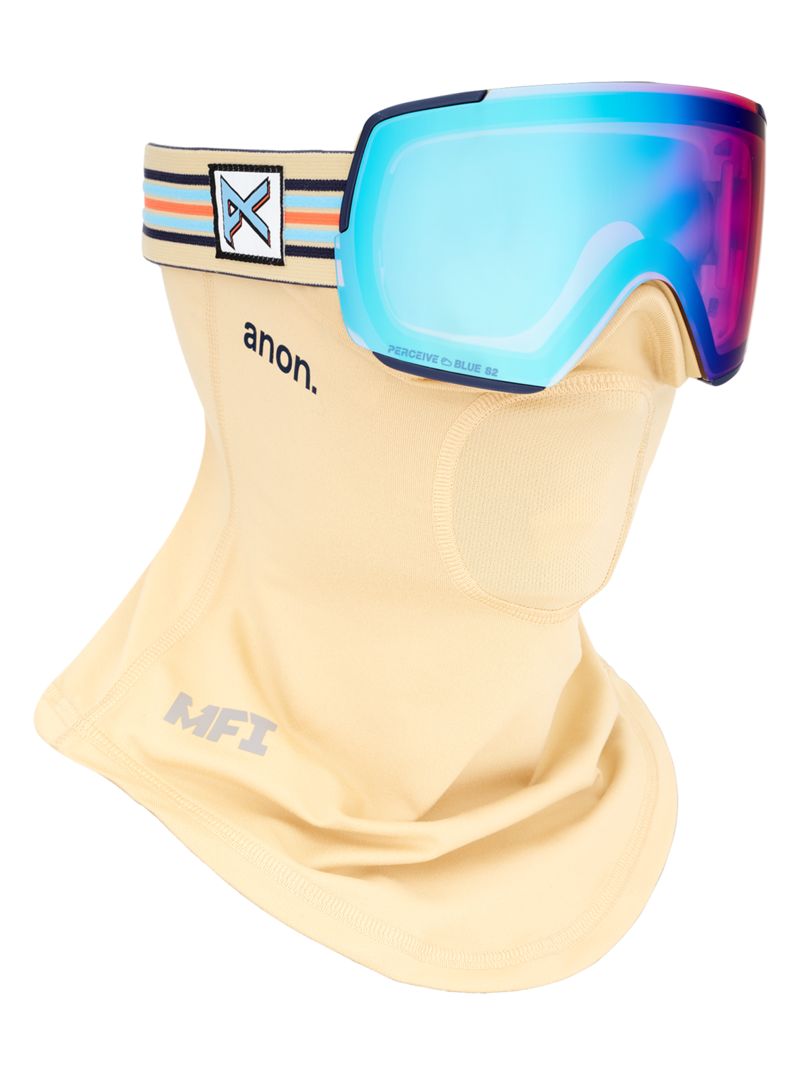 M5S Goggles + Bonus Lens + MFI® Face Mask - Vintage / Perceive Variable Blue