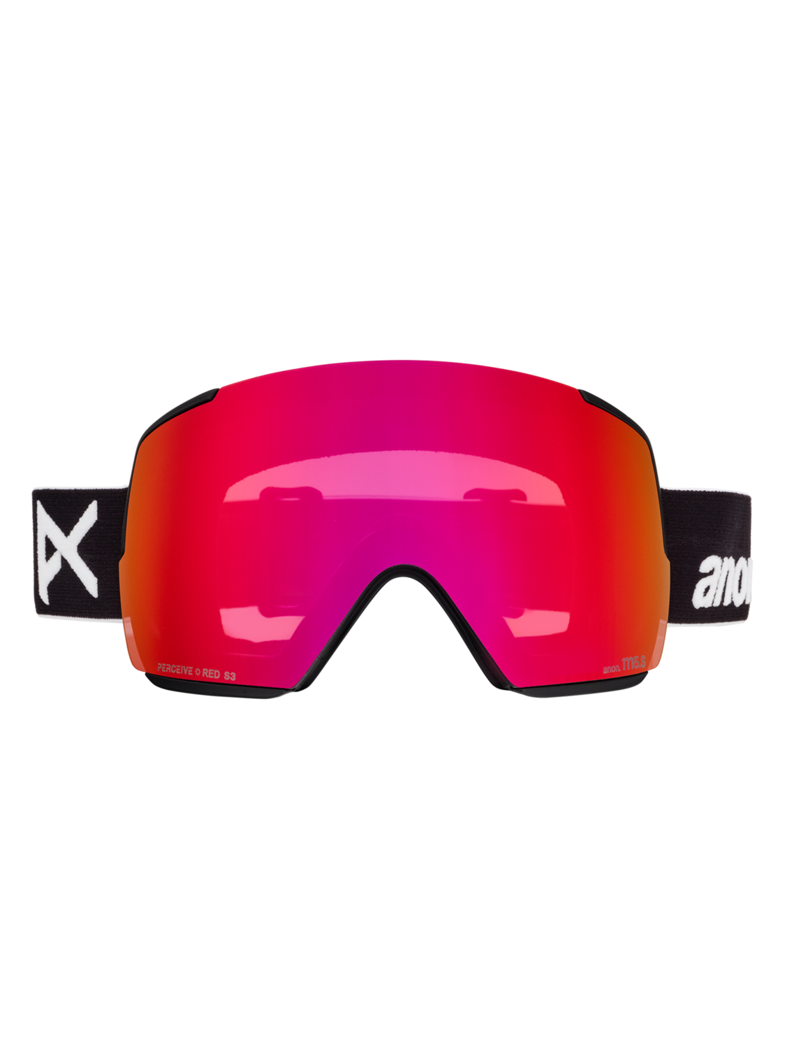 M5S Goggles + Bonus Lens + MFI® Face Mask - Black/Perceive Sunny Red