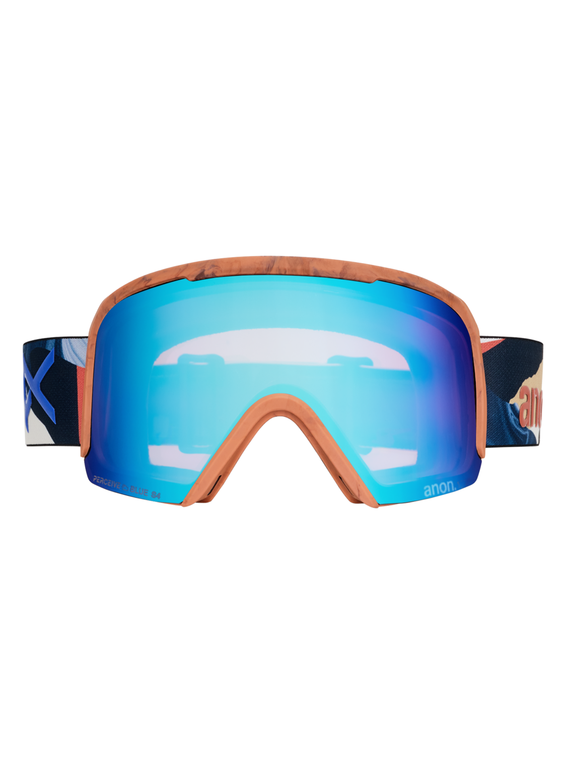 Nesa Goggles + Bonus Lens + MFI® Face Mask - Marble Collage / Perceive Variable Blue