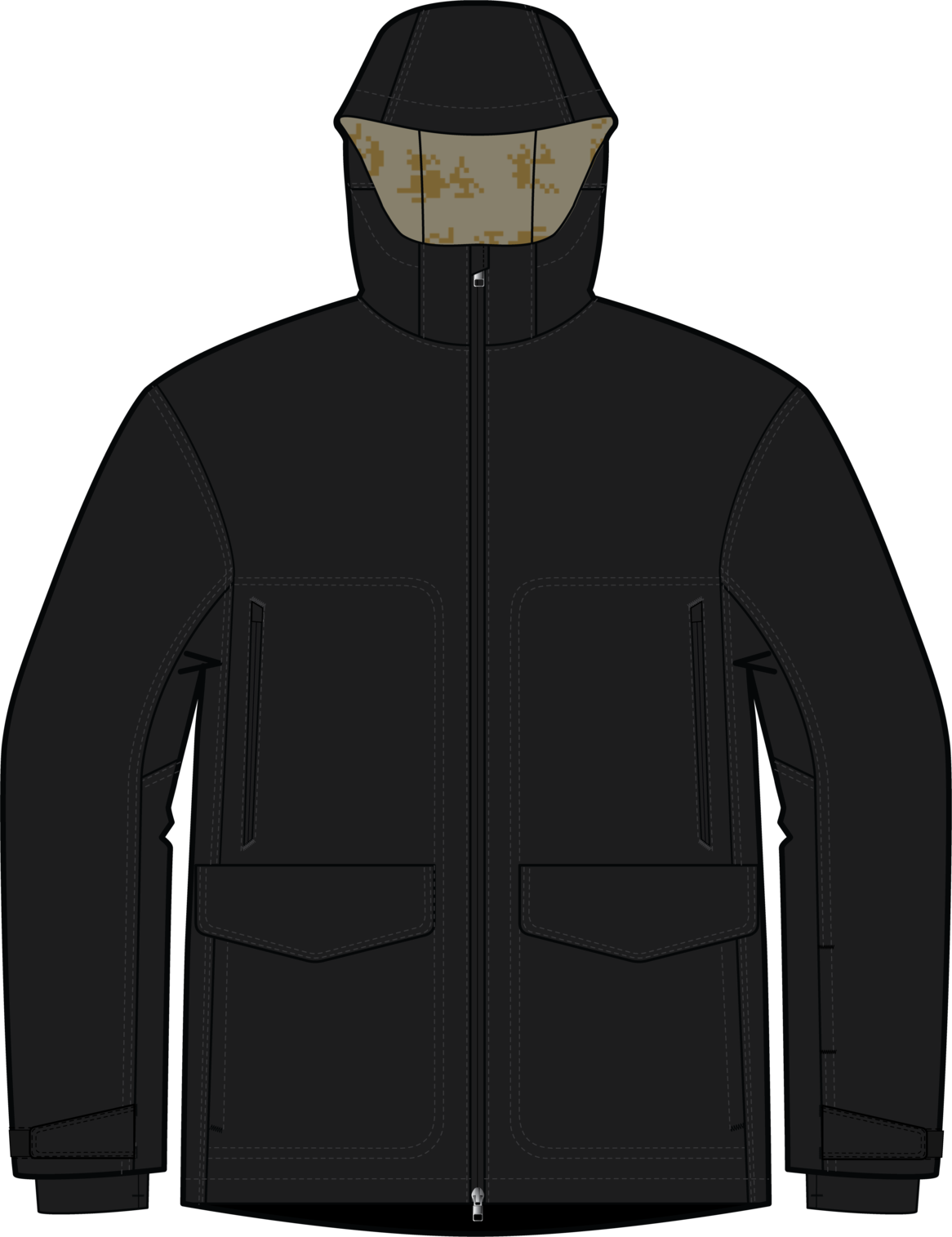 AG Offspin 2L Jacket - True Black
