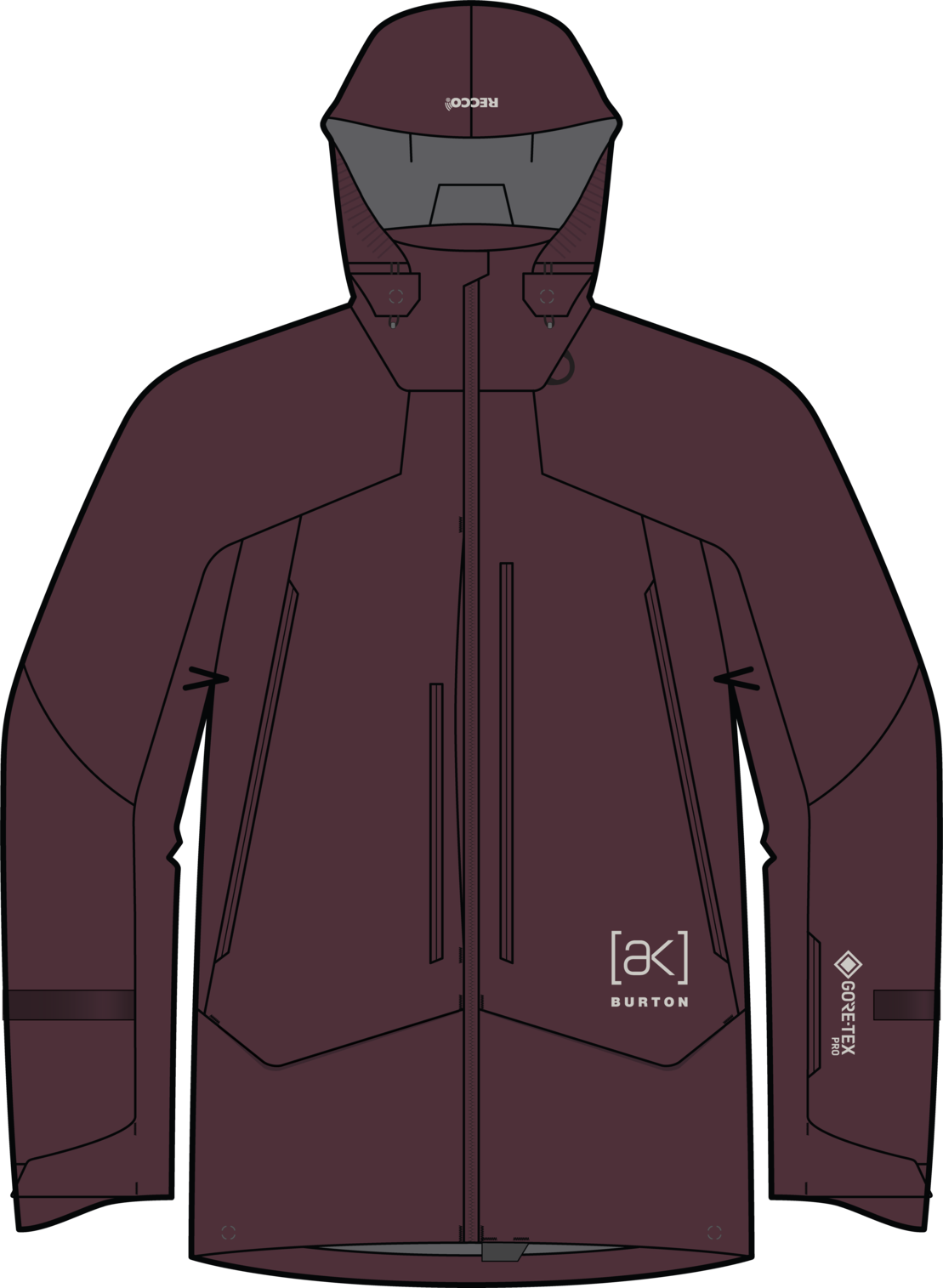 Men's [ak] Acamar GORE-TEX PRO 3L Jacket - Rum Raisin