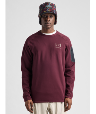 Men's [ak] Baker Stretch Fleece Crew - Rum Raisin