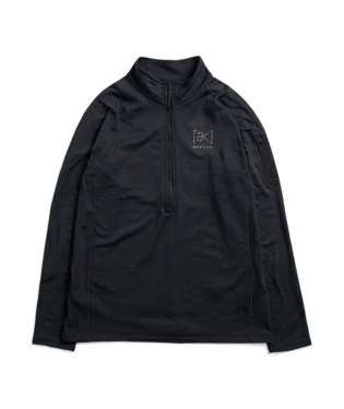Men's [ak] Helium Grid Fleece Half-Zip - True Black