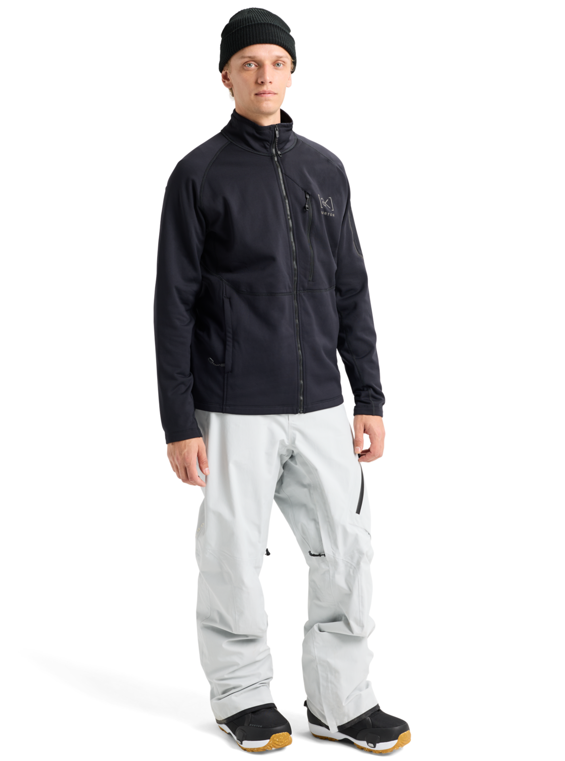 Men's [ak] Baker Stretch Fleece Full-Zip - True Black
