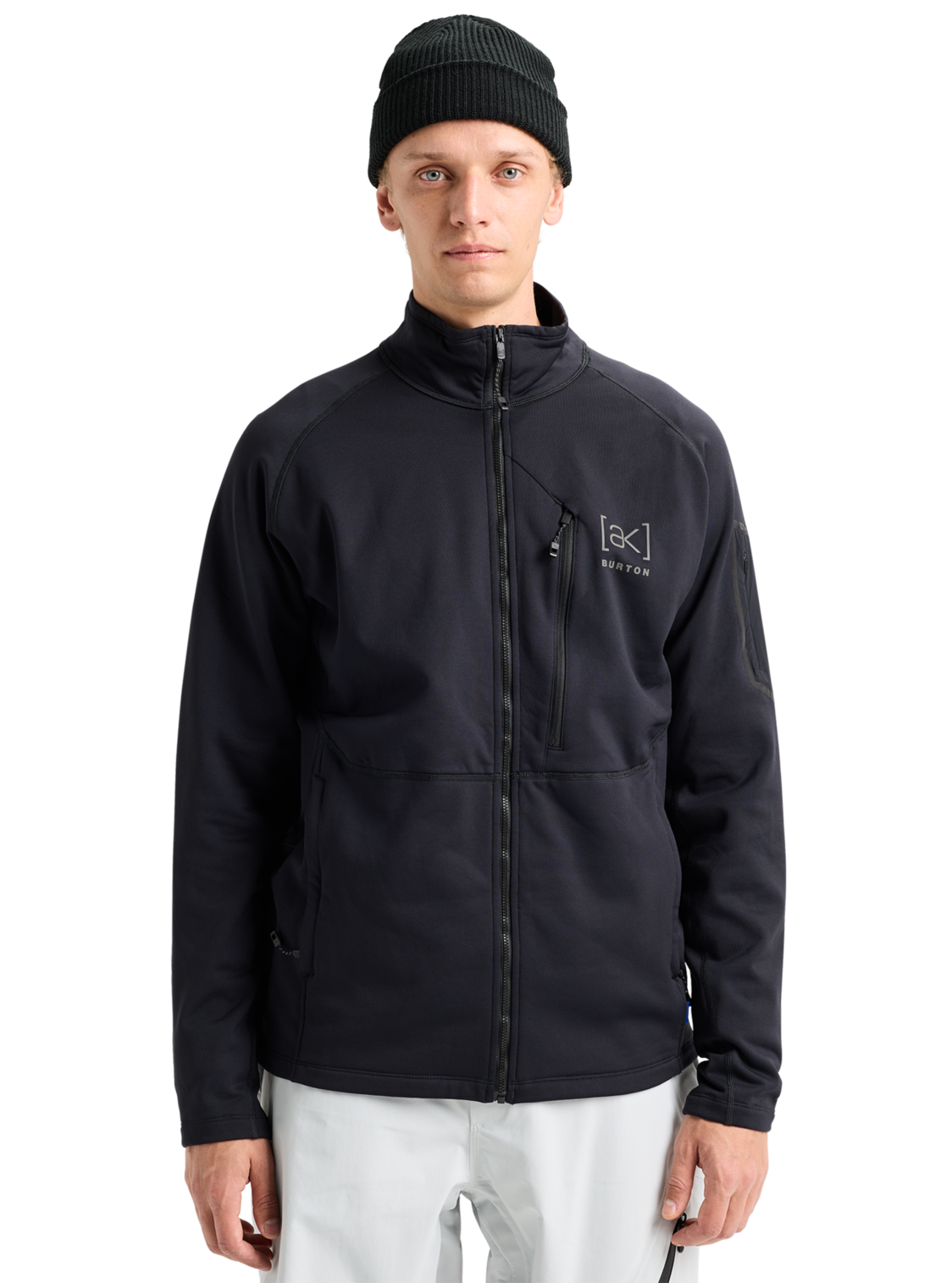 Men's [ak] Baker Stretch Fleece Full-Zip - True Black