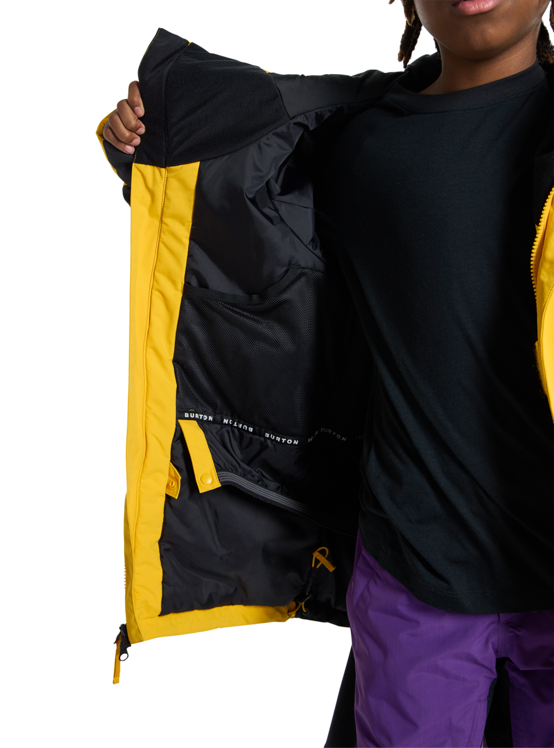 Kids' Ascutney 2L Jacket - Goldenrod/True Black