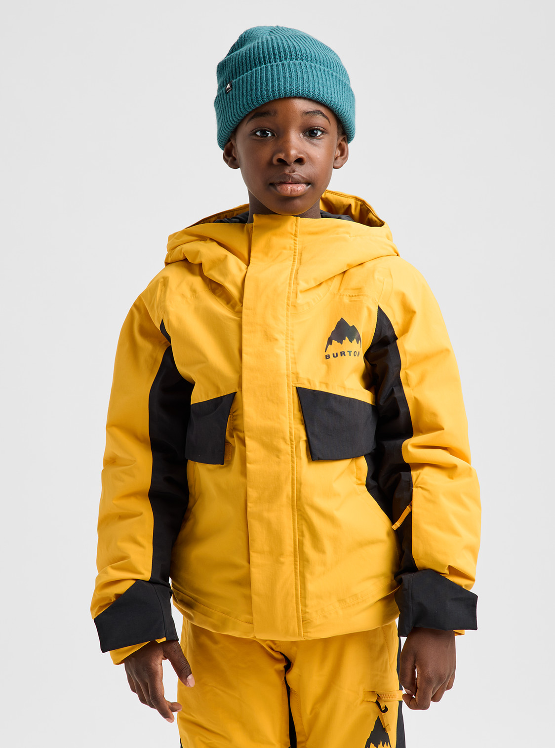 Kids' Ascutney 2L Jacket - Goldenrod/True Black