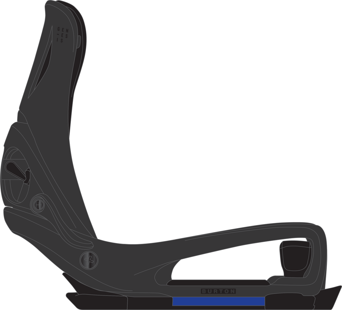 Men's Step On® Genesis EST® Snowboard Bindings - Black