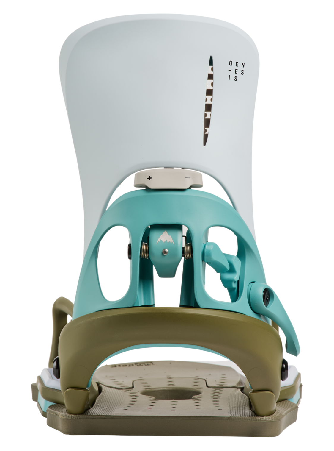 Men's Step On® Genesis EST® Snowboard Bindings - White/Dried Moss