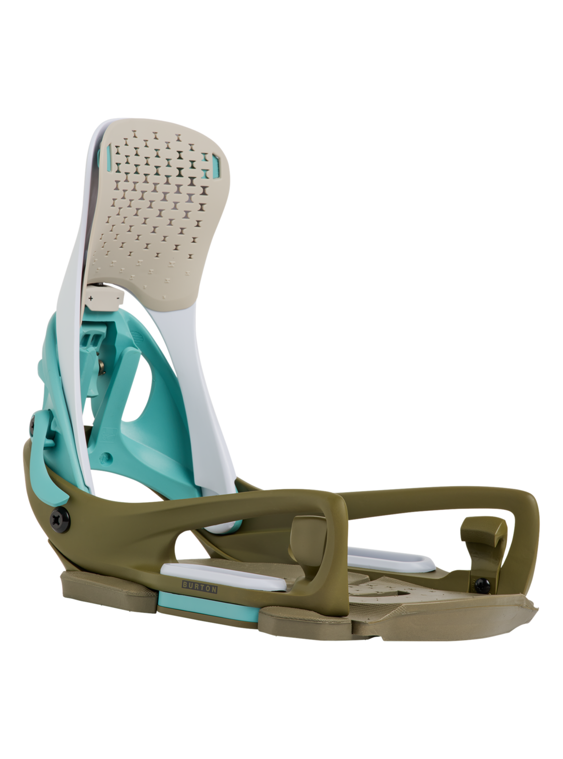 Men's Step On® Genesis EST® Snowboard Bindings - White/Dried Moss