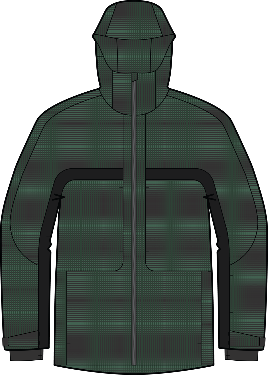 AG Flyrail GORE-TEX 2L Jacket - GNGGRNPLD/TRUBLK