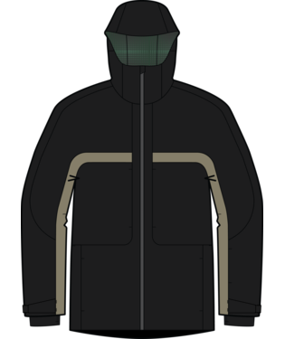 AG Flyrail GORE-TEX 2L Jacket - TRUBLK/BEIGEAGNSTMCH