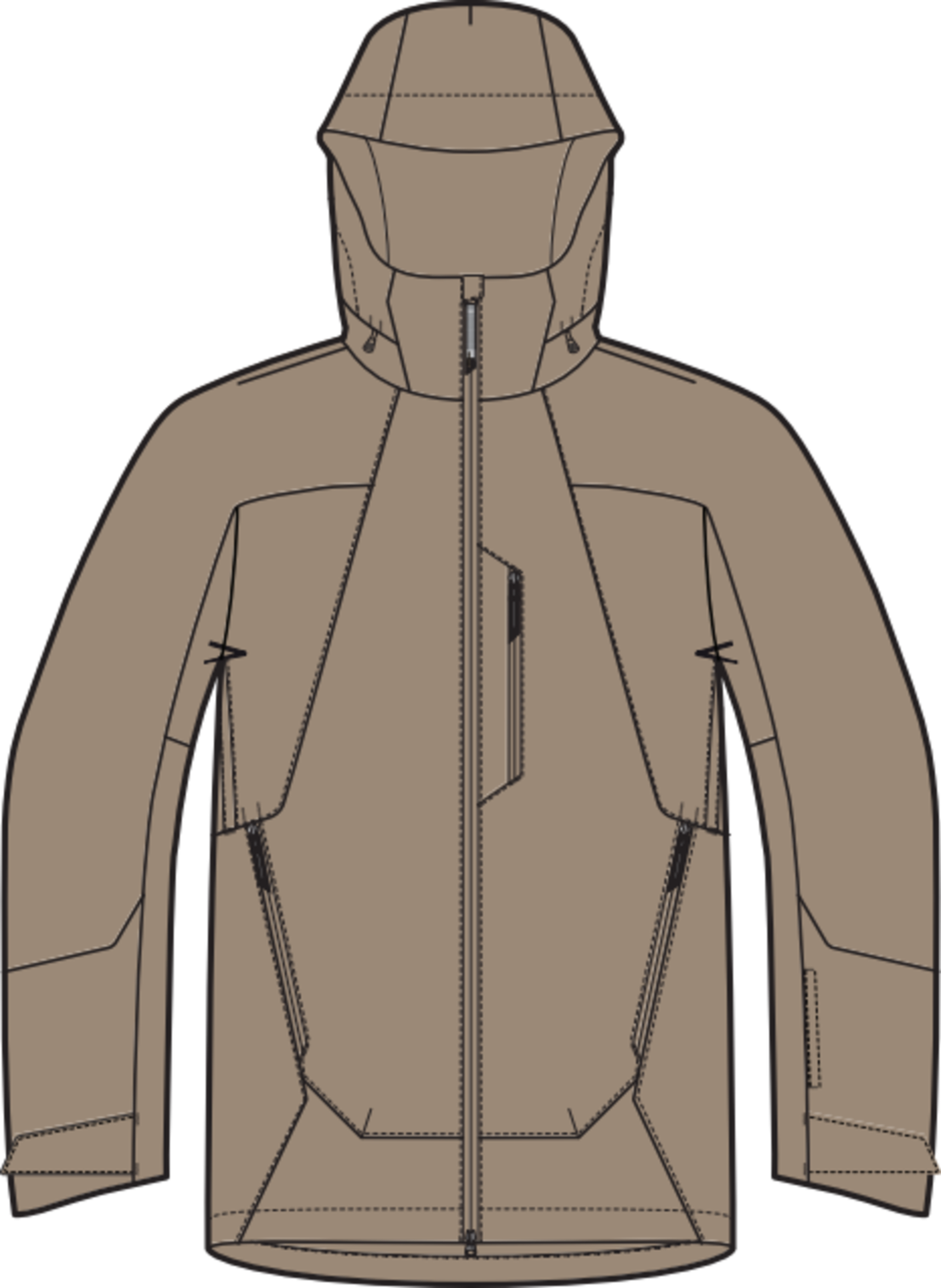 Mens Reserve 2L Insulated Jacket - Summit Taupe