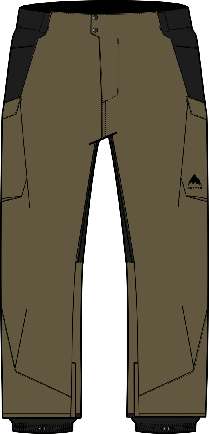 Men's Reserve 2L Insulated Pants - Dried Moss/True Black