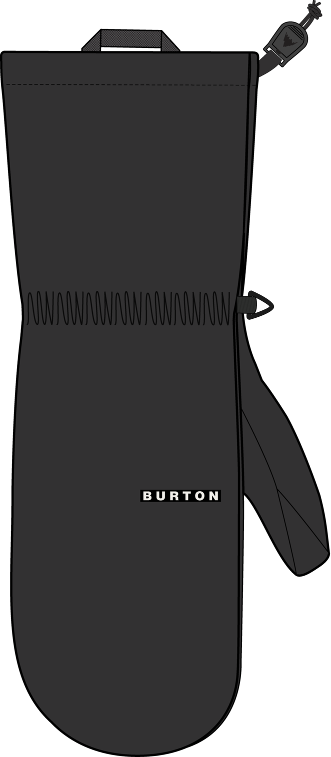 3L Shell Mittens - True Black