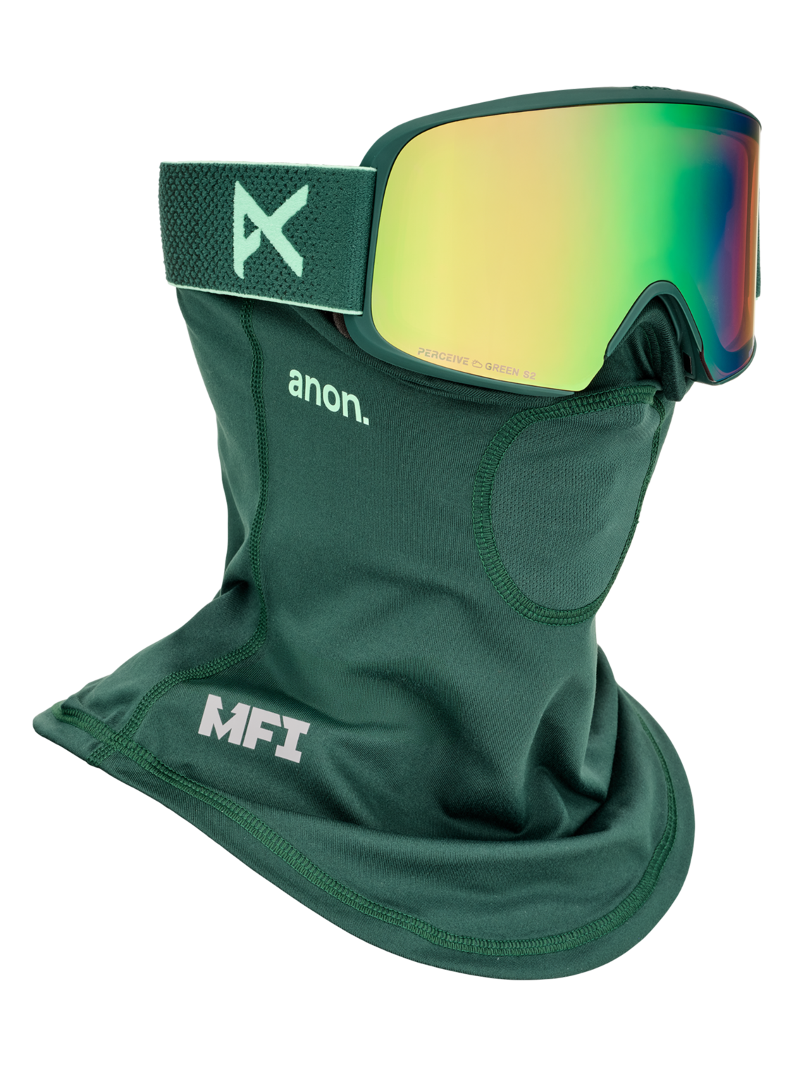M6 Goggles + Bonus Lens + MFI® Face Mask - Brunswick Green / Perceive Variable Green