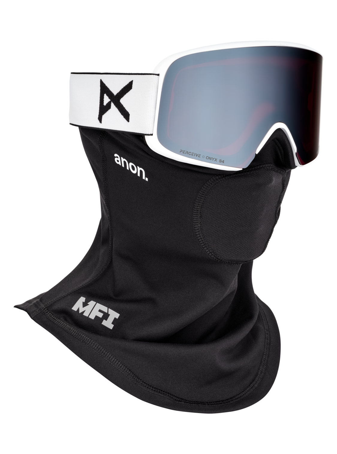 M6 Goggles + Bonus Lens + MFI® Face Mask - White/Perceive Sunny Onyx