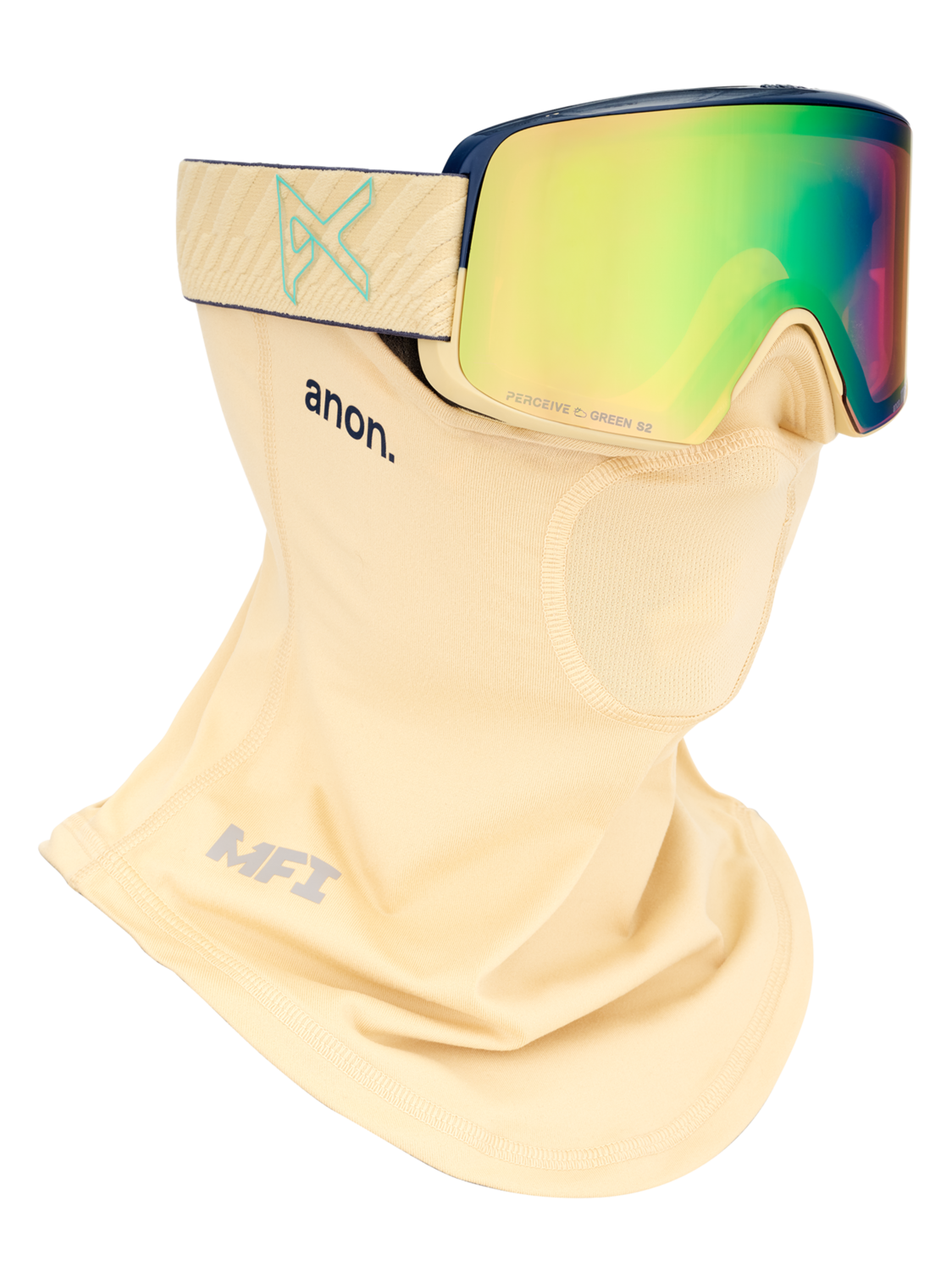 M6S Goggles + Bonus Lens + MFI® Face Mask - Beechwood/Perceive Variable Green