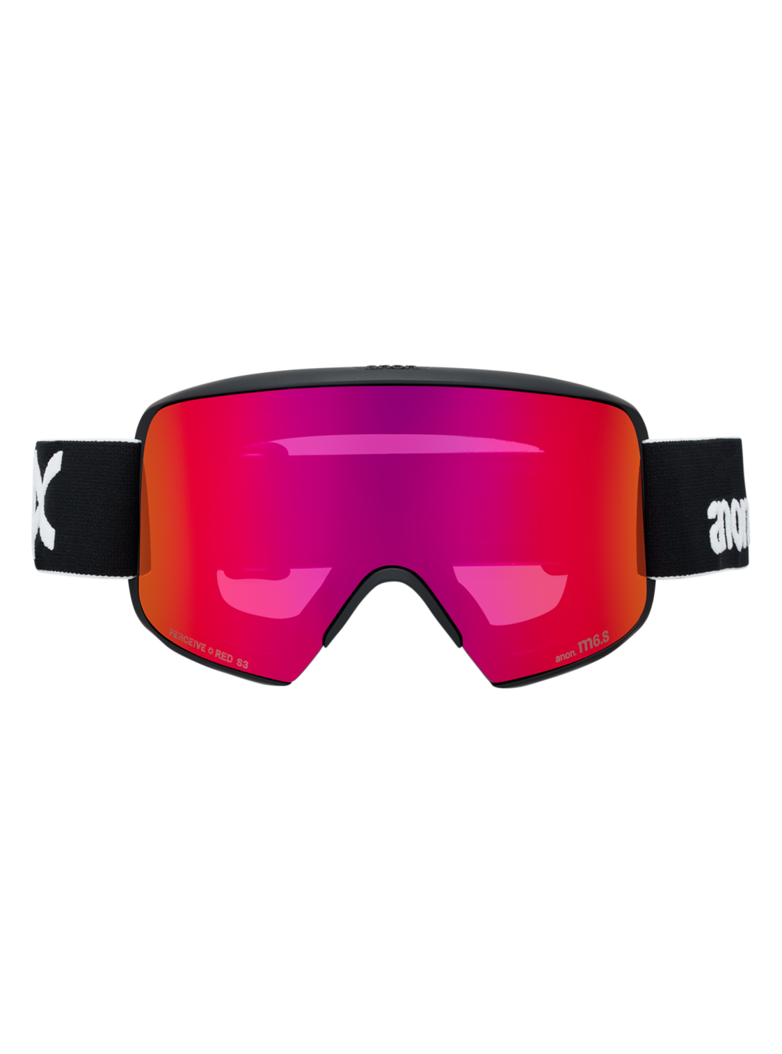 M6S Goggles + Bonus Lens + MFI® Face Mask - Black/Perceive Sunny Red