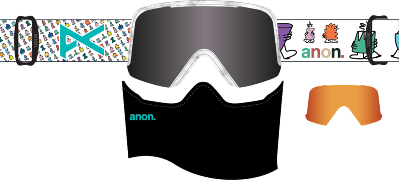 Nesa S Goggles + Bonus Lens + MFI® Face Mask - LB Encounters / Perceive Sunny Onyx