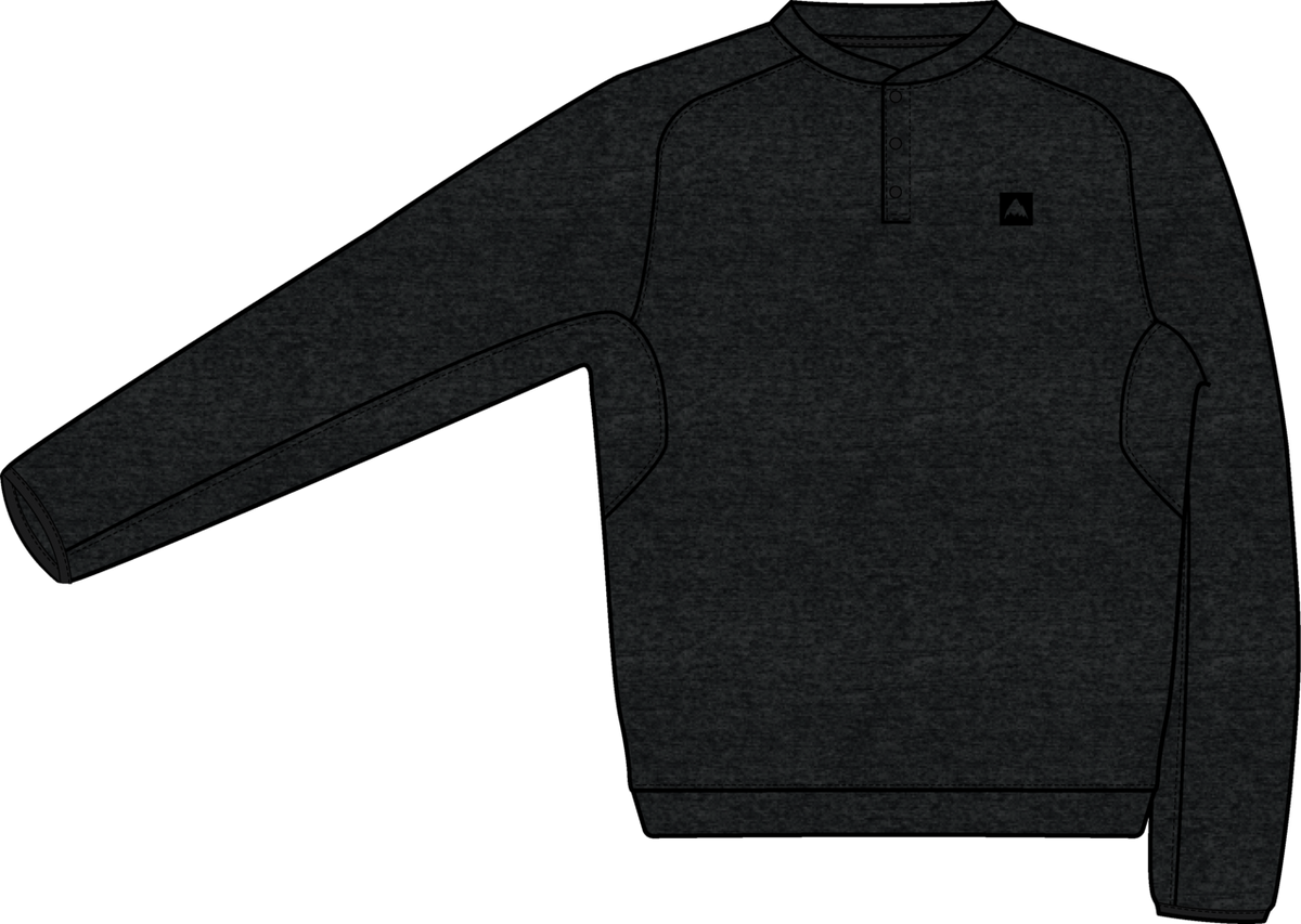 Men's SpaceCloud Henley - True Black Heather