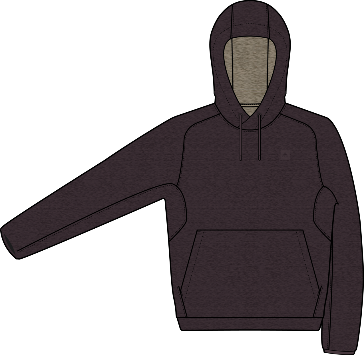 Men's SpaceCloud Pullover Hoodie - Bear Hug Brown Heather