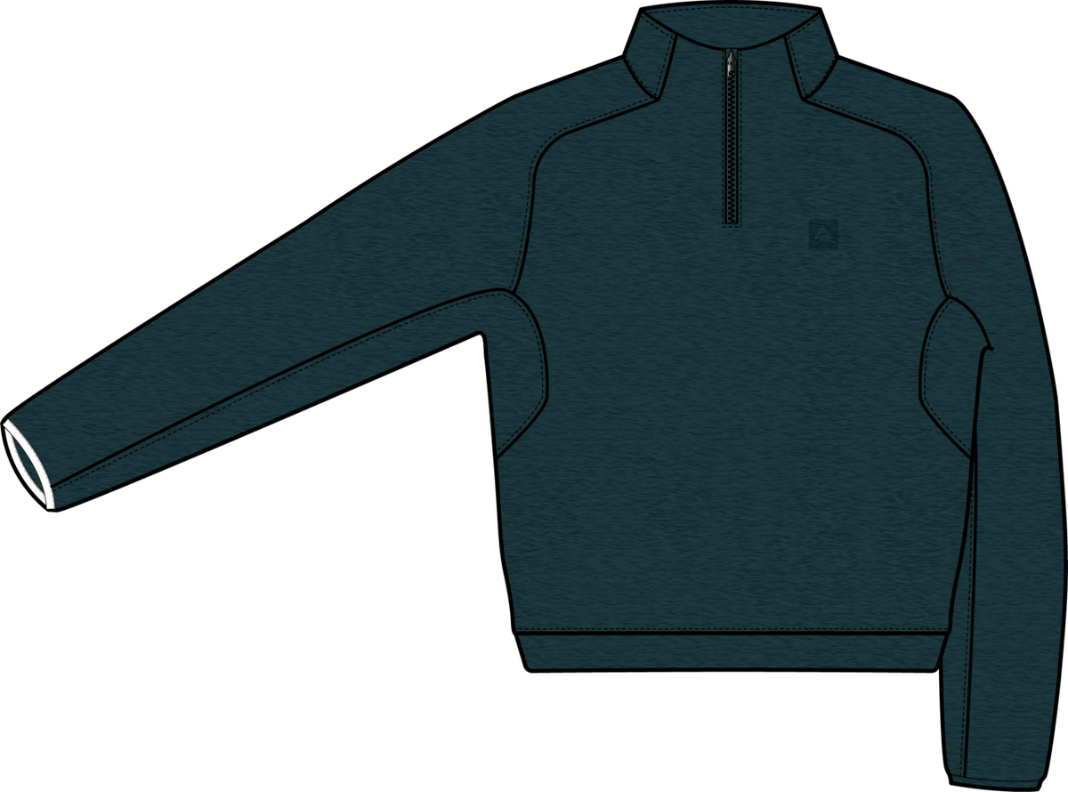 Women's SpaceCloud 1/4 Zip Top - Atlantic Teal Heather