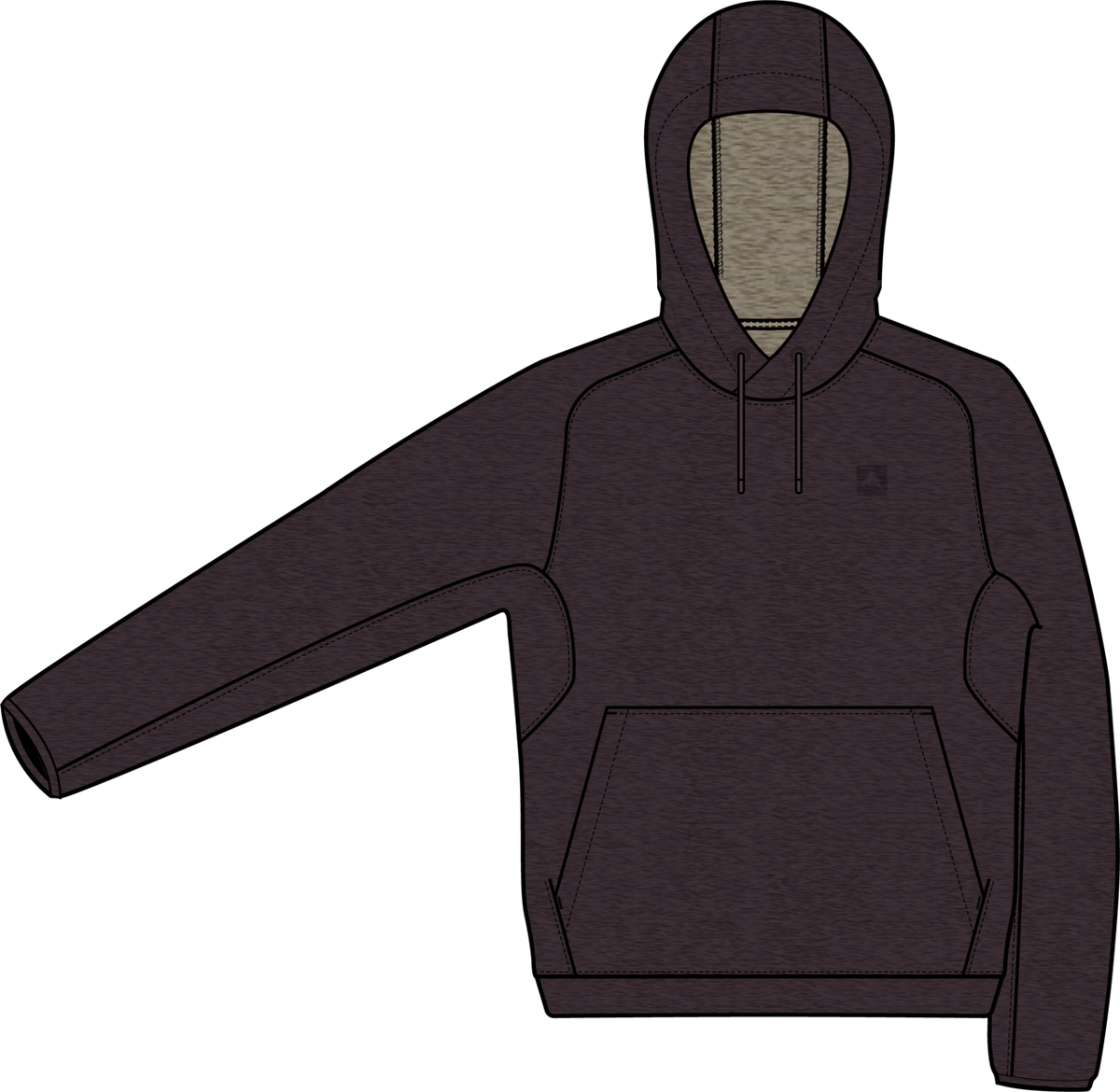 Women's SpaceCloud Pullover Hoodie - Bear Hug Brown Heather