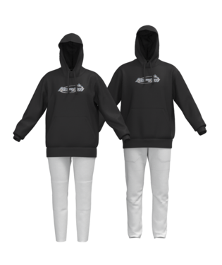 Blossom 27 Pullover Hoodie - True Black