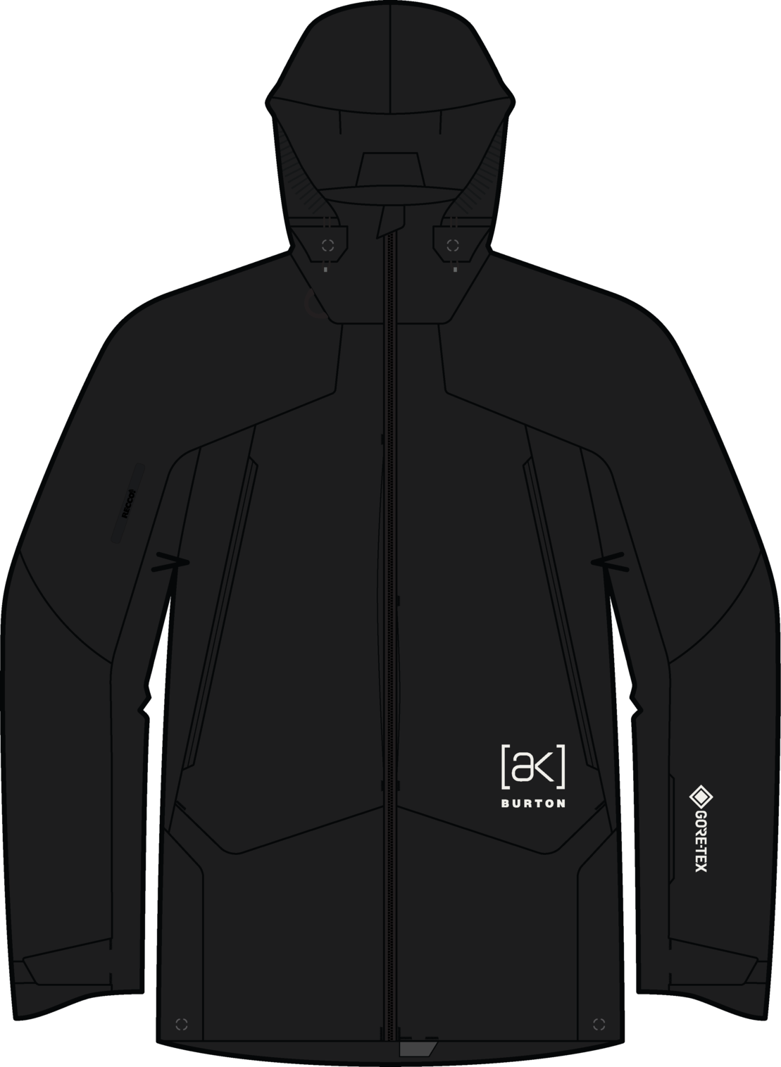 Men's [ak] Swash Down Insulated GORE-TEX 2L Jacket - True Black