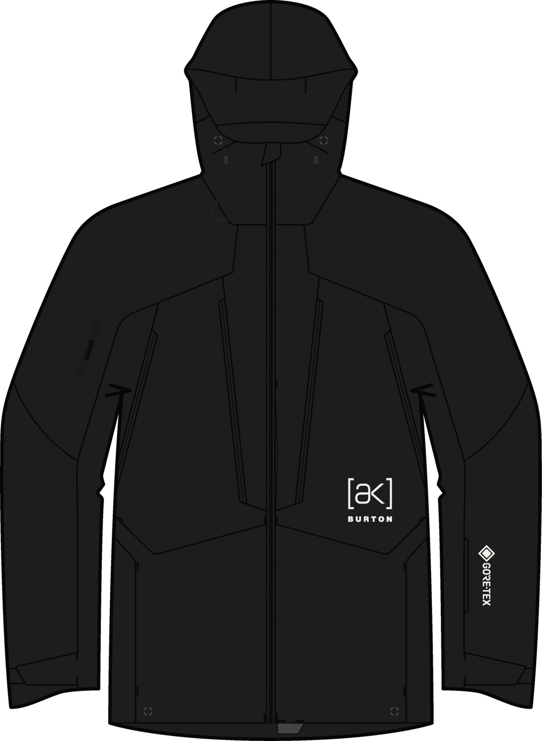 Men's [ak] Swash Synthetic Insulated GORE-TEX 2L Jacket - True Black
