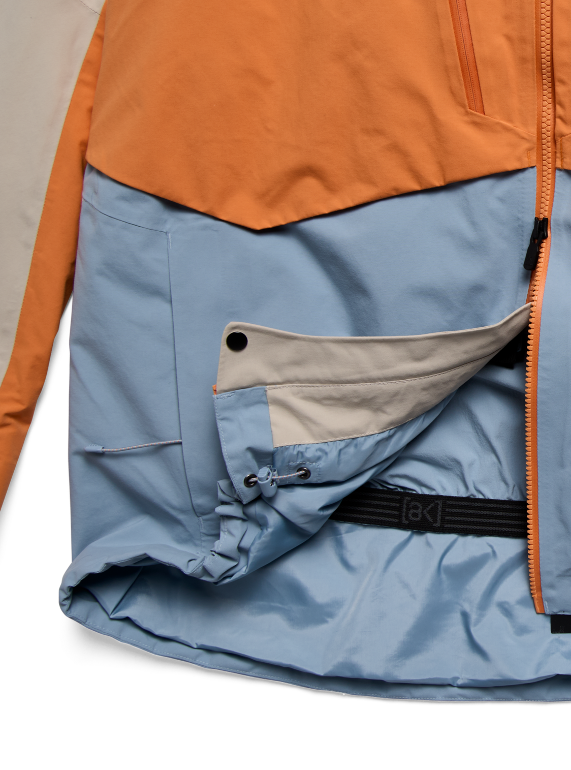 Men's [ak] Swash Synthetic Insulated GORE-TEX 2L Jacket - Chinchilla Gray/Goldfish Orange/Airstream Blue