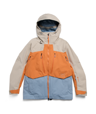 Men's [ak] Swash Synthetic Insulated GORE-TEX 2L Jacket - Chinchilla Gray/Goldfish Orange/Airstream Blue
