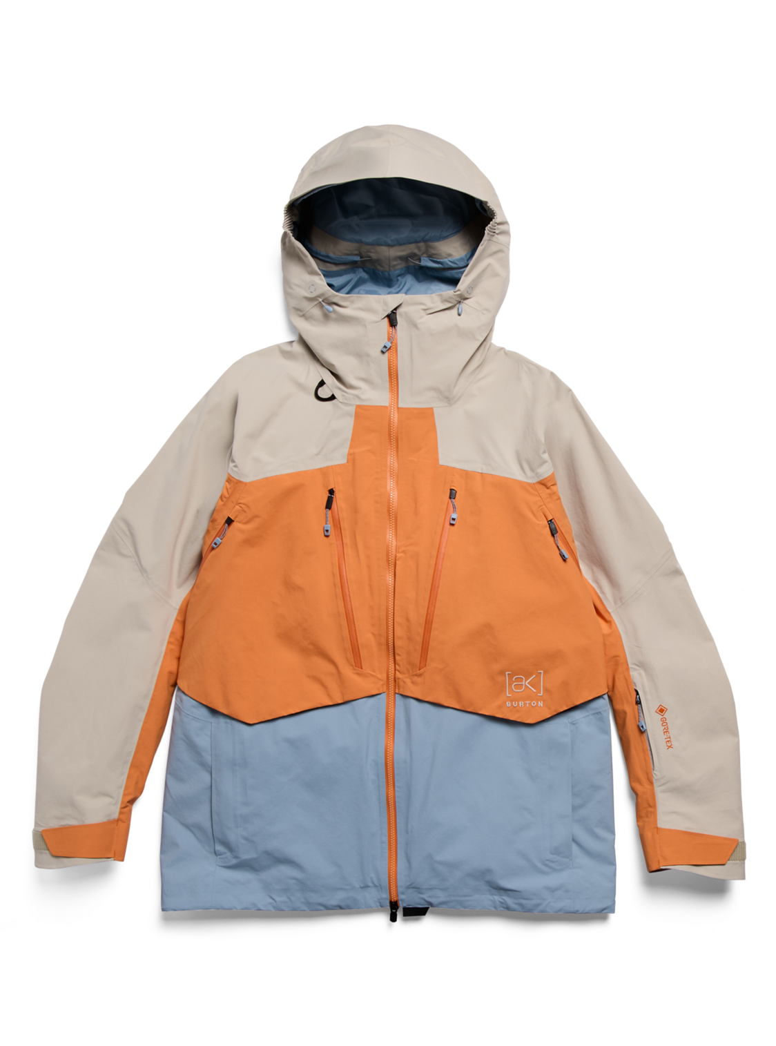 Men's [ak] Swash Synthetic Insulated GORE-TEX 2L Jacket - Chinchilla Gray/Goldfish Orange/Airstream Blue