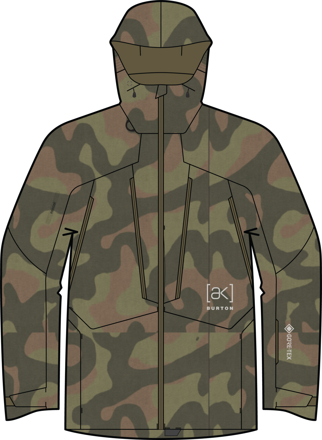 Men's [ak] Swash Synthetic Insulated GORE-TEX 2L Jacket - Keel Camo
