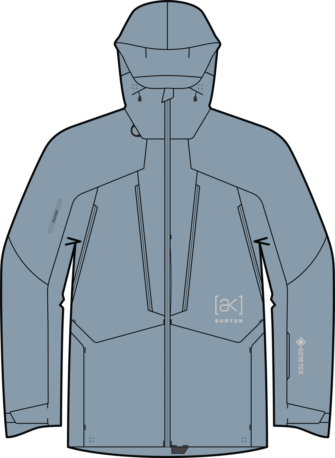 Men's [ak] Swash Synthetic Insulated GORE-TEX 2L Jacket - Airstream Blue