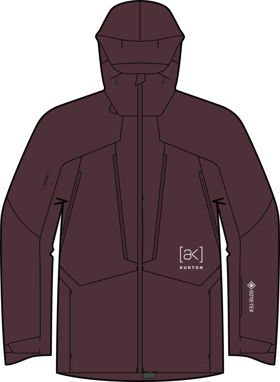 Men's [ak] Swash Synthetic Insulated GORE-TEX 2L Jacket - Rum Raisin