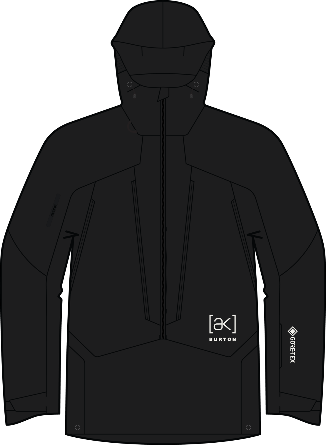 Men's [ak] Cyclic GORE-TEX 2L Anorak - True Black