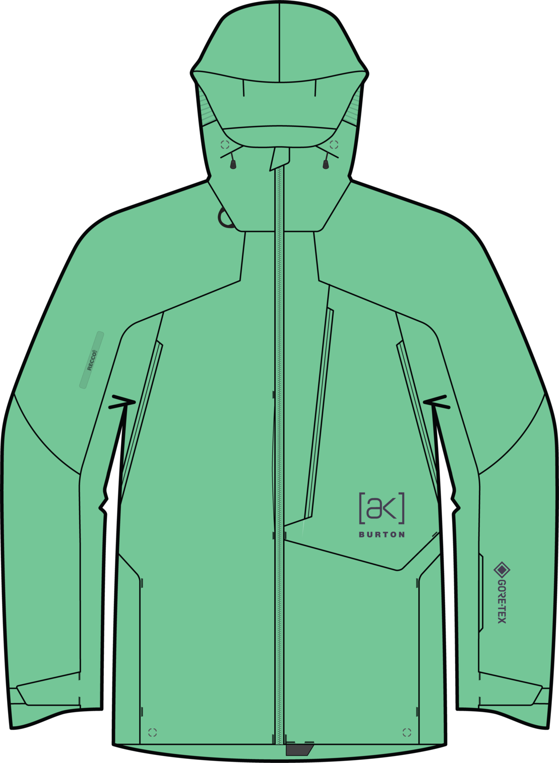 Men's [ak] Cyclic GORE-TEX 2L Jacket - Green Voltage