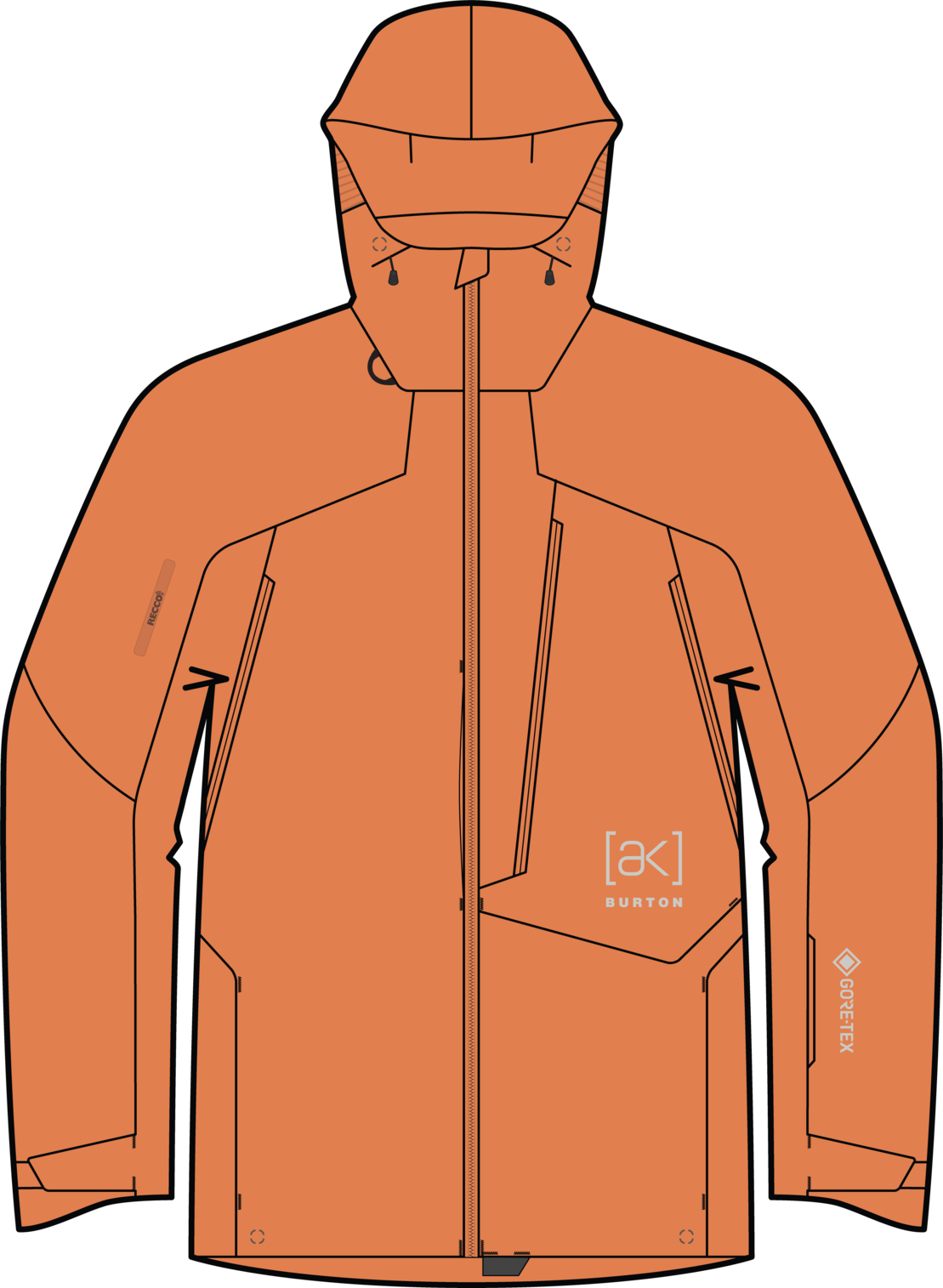 Men's [ak] Cyclic GORE-TEX 2L Jacket - Goldfish Orange