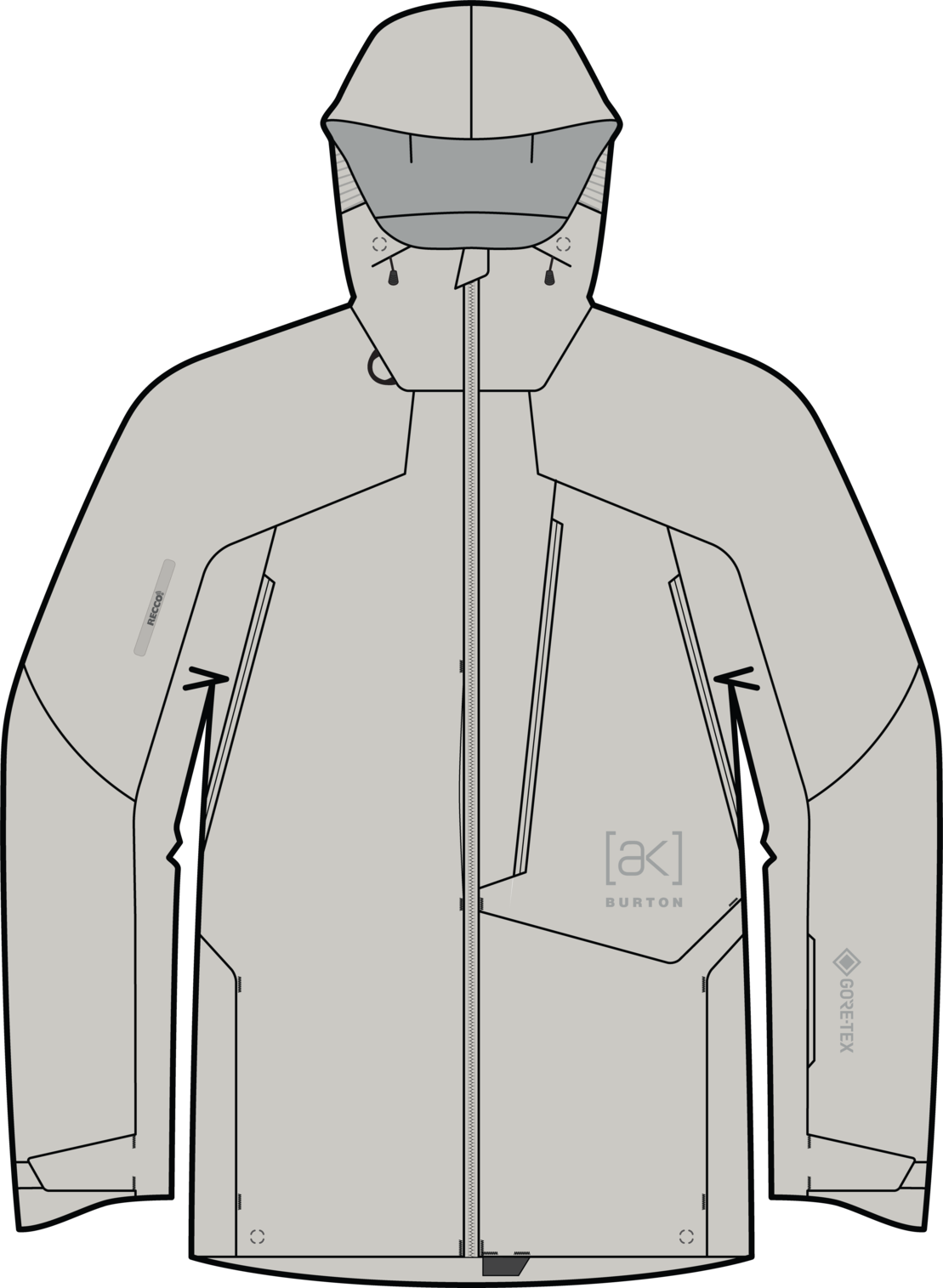 Men's [ak] Cyclic GORE-TEX 2L Jacket - Chinchilla Gray