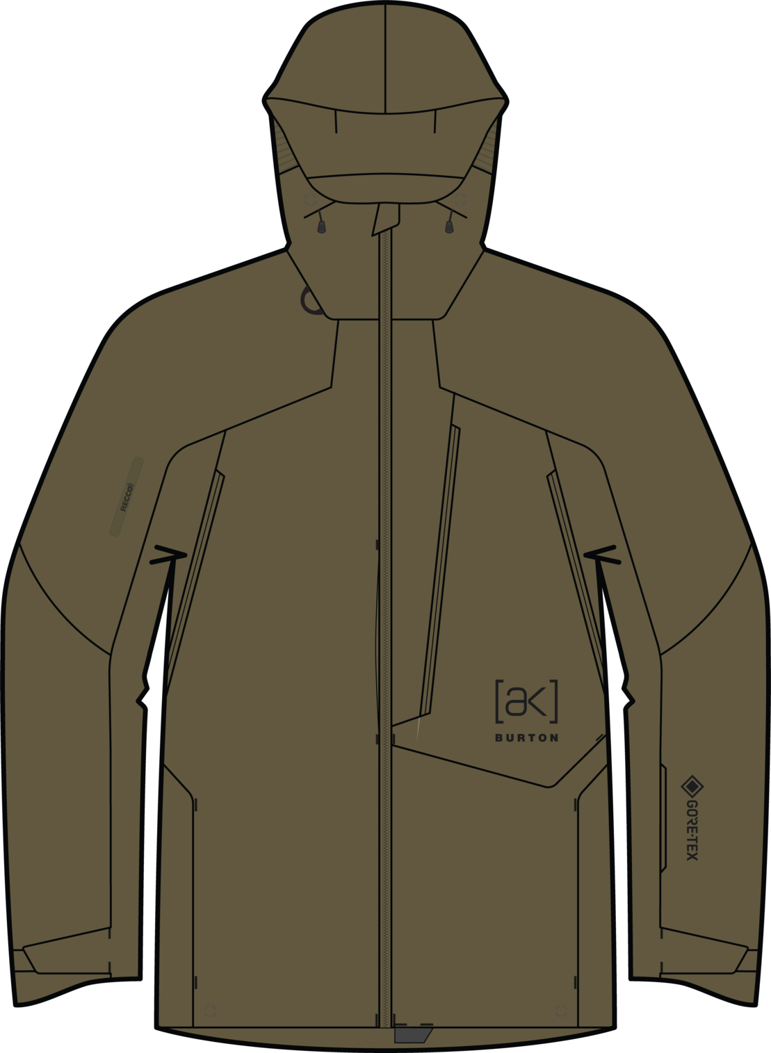 Men's [ak] Cyclic GORE-TEX 2L Jacket - Dried Moss