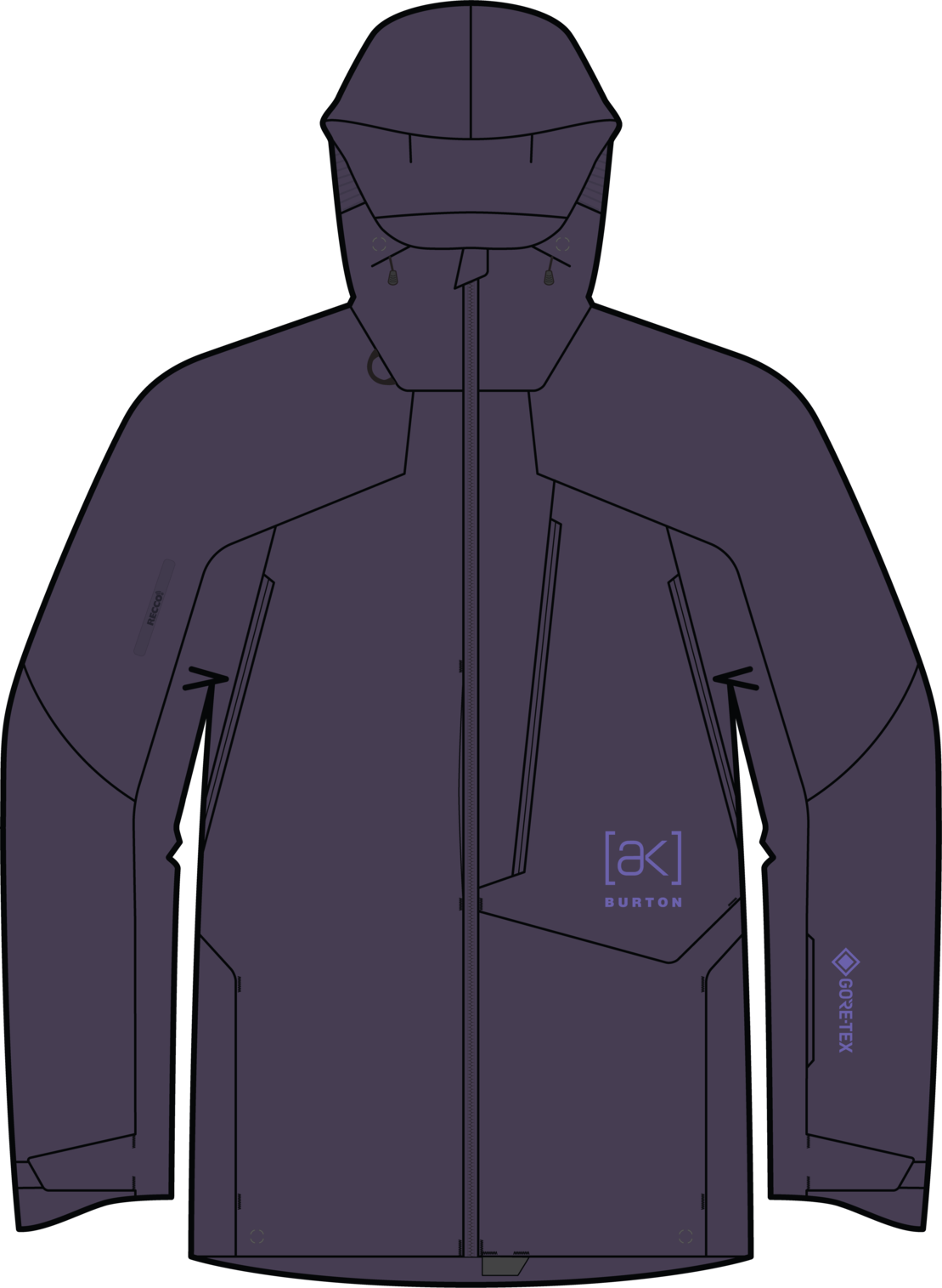 Men's [ak] Cyclic GORE-TEX 2L Jacket - Nightshade Purple