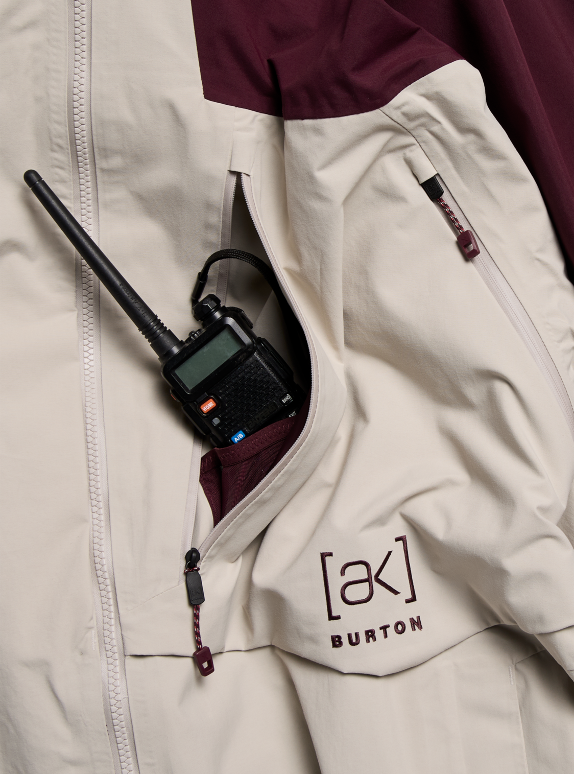 Men's [ak] Cyclic GORE-TEX 2L Jacket - Rum Raisin/Chinchilla Gray