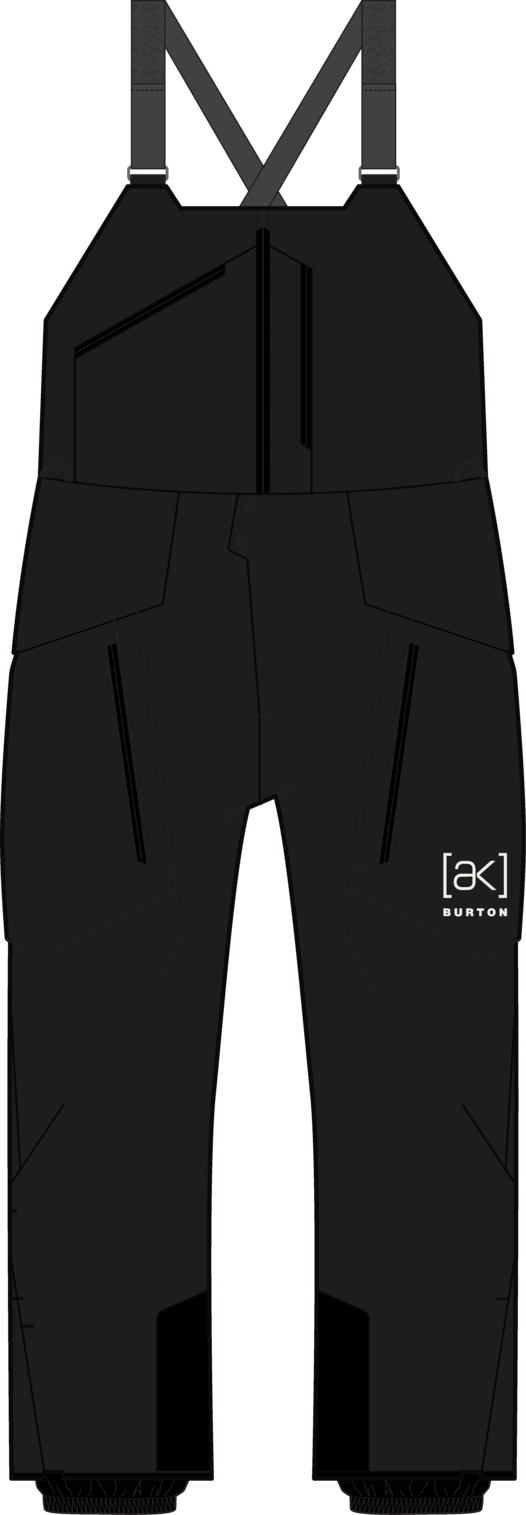 Men's [ak] Cyclic GORE-TEX 2L Bib Pants - True Black