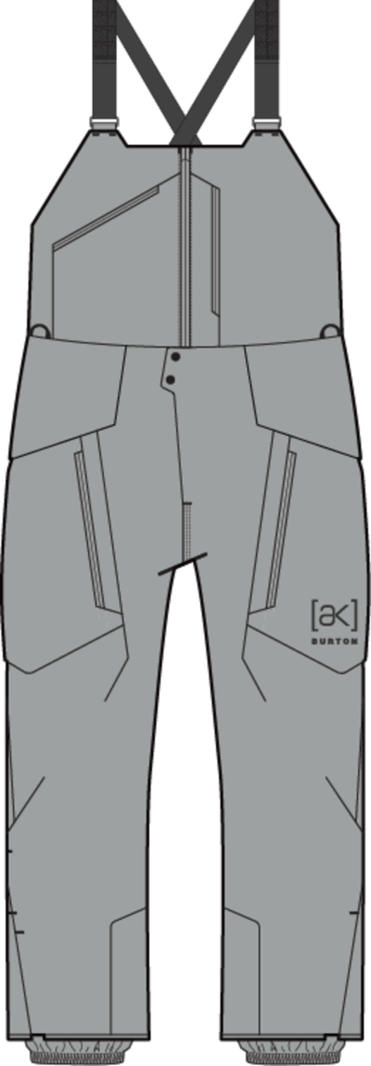 Men's [ak] Cyclic GORE-TEX 2L Bib Pants - Apparition Gray